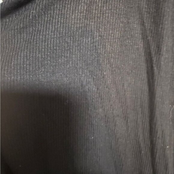 American Apparel Black Ribbed Bodysuit Women’s Size L - Picture 5 of 6